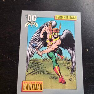 DC Comics Silver Age Hawkman Trading Card 1992 Series I #11 Hero Heritage Card